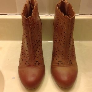 Brown booties