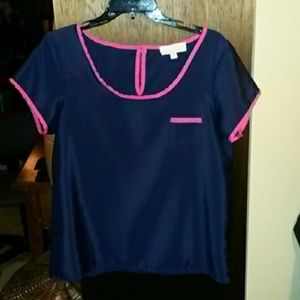 Navy Blue Olive & Oak Blouse