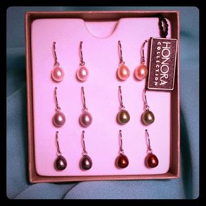 Honora cultured freshwater pearl earring set