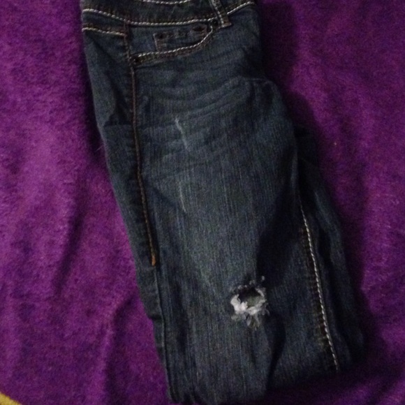 Blue distressed jeans - Picture 1 of 3