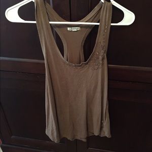 Brown top with beading