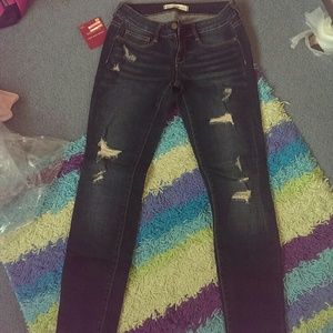 Ripped PacSun dark wash jeggings