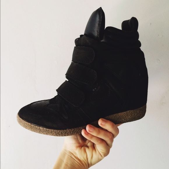 Sneaker wedges black