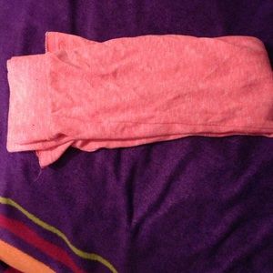 Elastic waist pink sweatpants