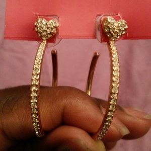 SOLD. Betsy Johnson hoop earrings