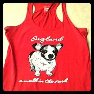 England racerback tank top