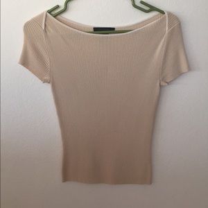 Blush Ridged Blouse