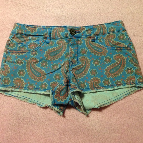 Paisley printed shorts