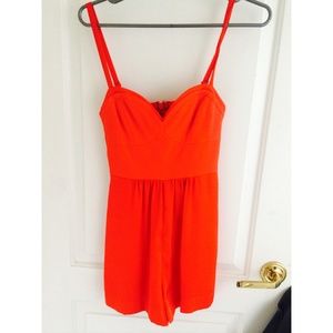 BCBGMaxAzria "Bridget" Romper in Bt. Poppy