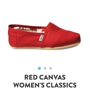 Red TOMS - Classic Canvas