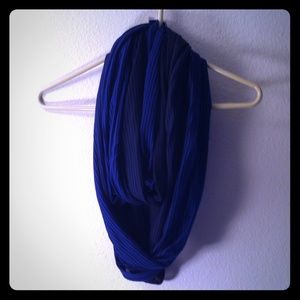 Dark blue infinity scarf