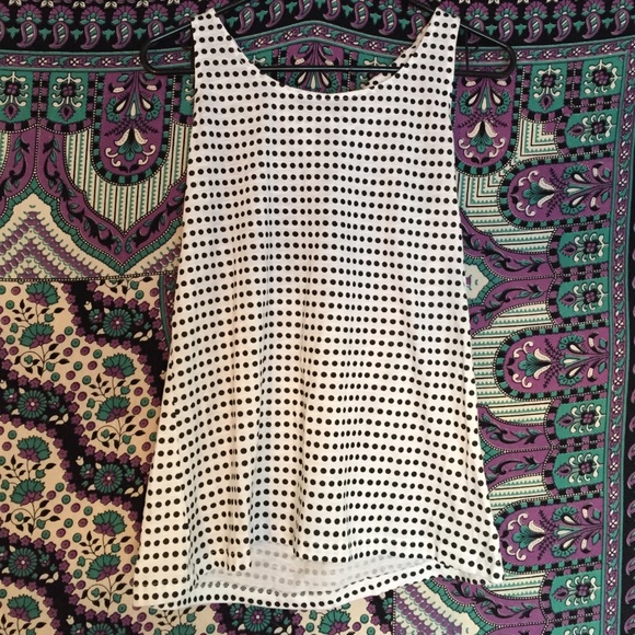 Black and White Polka Dot Tank