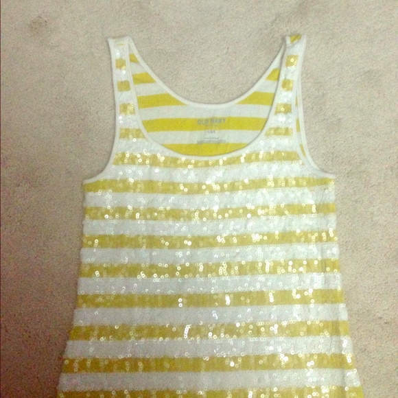 Sequined tank top