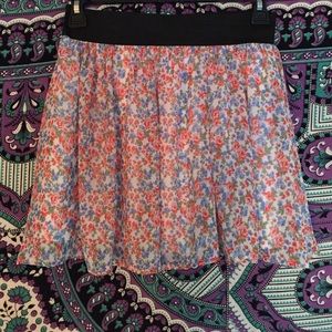 Floral Print Skirt