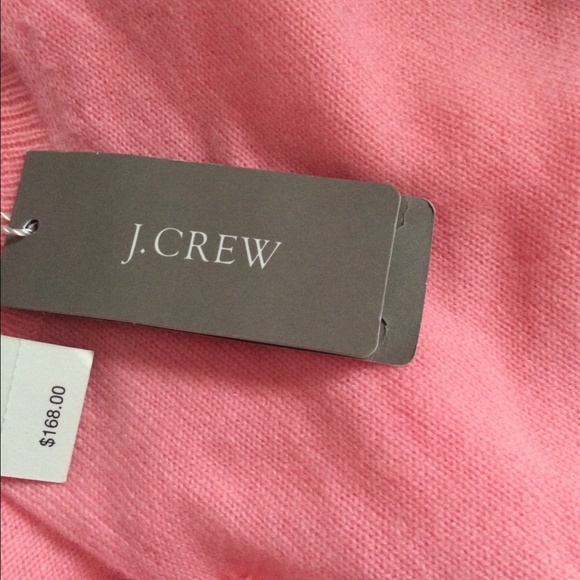 J. Crew pink cashmere cardigan