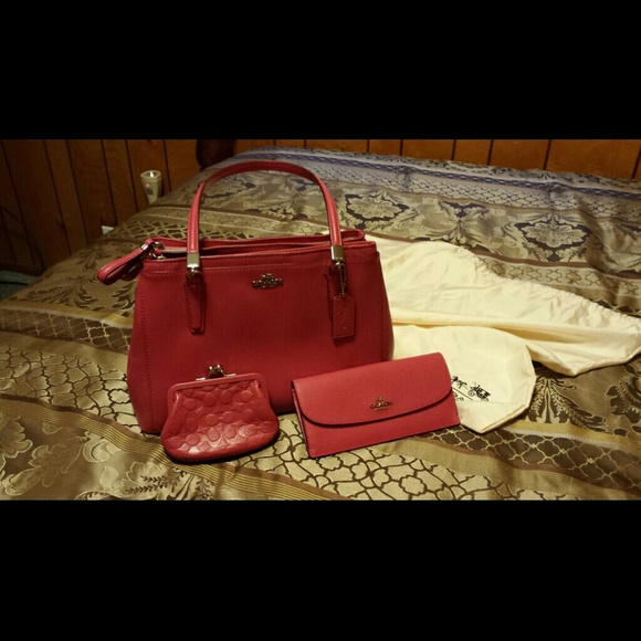 Authentic Brand New Three Piece Pink Coach Deal