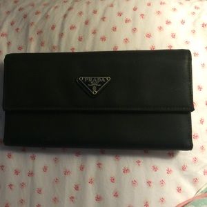 Black Prada Wallet