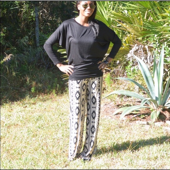 Aztec palazzo pants
