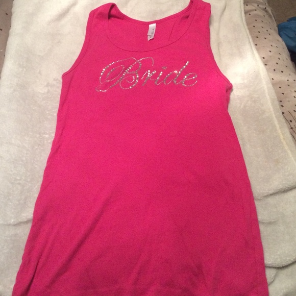 Pink BRIDE tank top!