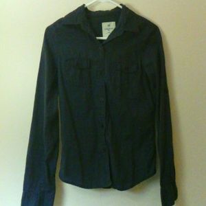 Blue button up shirt