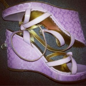 Coach sandels and matching handbag