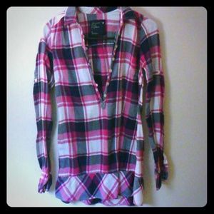 Plaid American Eagle button up