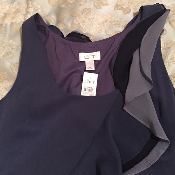 Loft ruffled tank top - Picture 2 of 3