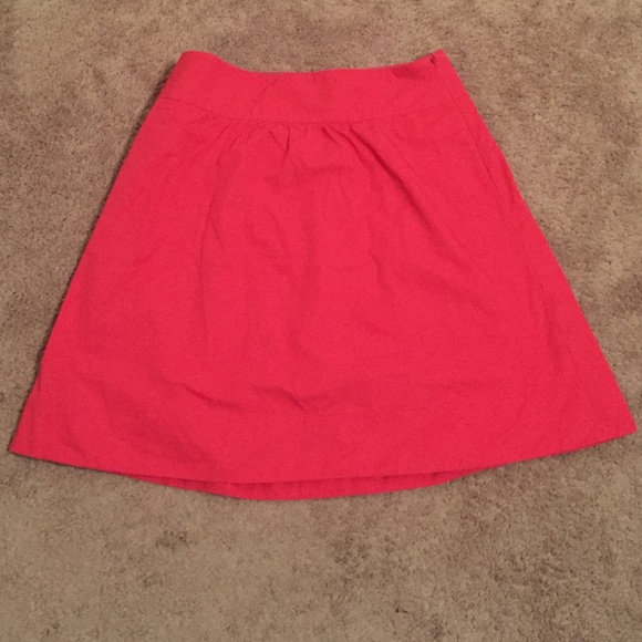 A line pink skirt
