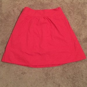 A line pink skirt