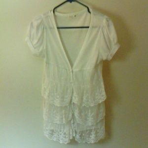 Cream lace cardigan