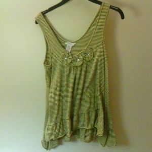 Yellow and gray tank top