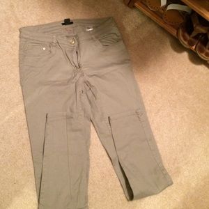 Khaki skinny jeans