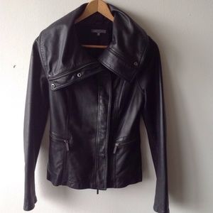 VINCE lamb skin leather jacket