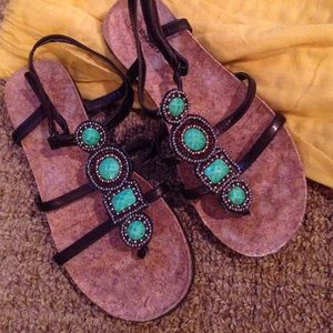 Jeweled sandals