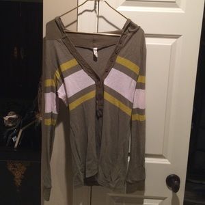 Free people hoody shirt size small