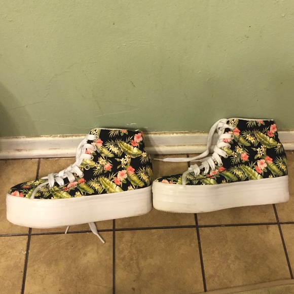 Jefferey Campbell Shoes! High tops+1 BM STICKER - Picture 2 of 4