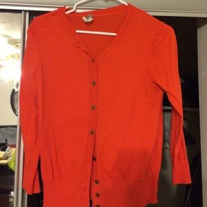 Orange cardigan
