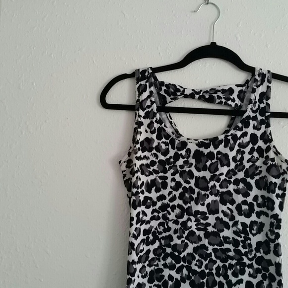 Grey Leopard Print Tank