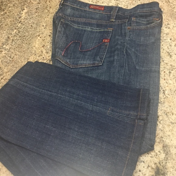 Citizens of humanity jeans with pink rhinestone