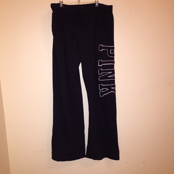 Black boyfriend cut PINK Sweat pants