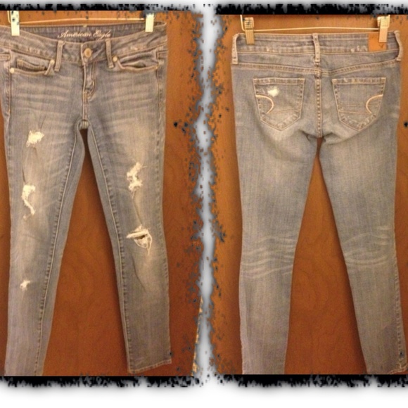 AEO Distressed Skinny Jeans - Picture 2 of 4