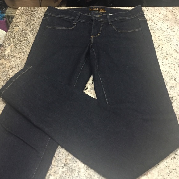 Bebe basic black skinny stretch jeans