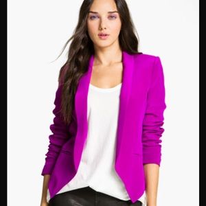 Truth and Pride Fuchsia Silk Blazer