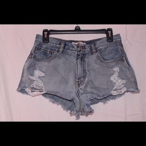 Hollister co denim high waisted shorts size 9