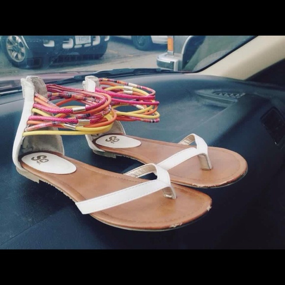 Coachella anklet flip flops