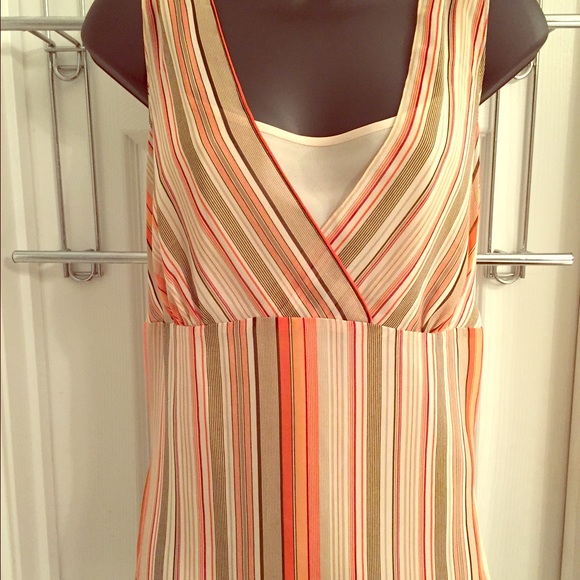 Ann Taylor Tops - Ann Taylor Striped Sleeveless Ladies Top