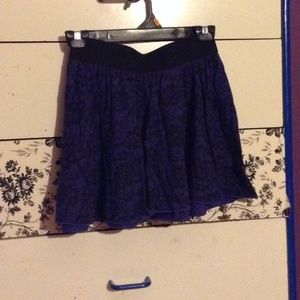 Purple Flowery Skirt