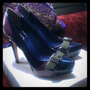 Aldo Royal Plum Purple Froyare High Heels Size 6