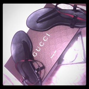 Black Authentic Gucci sandals