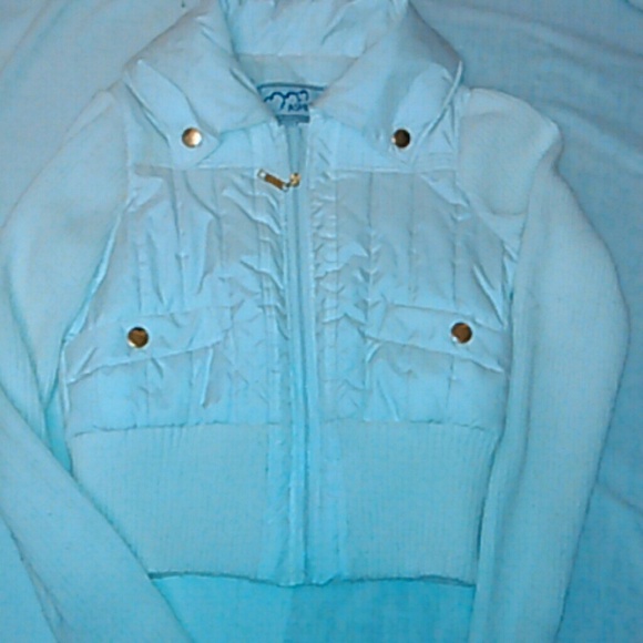 White puffy winter coat
